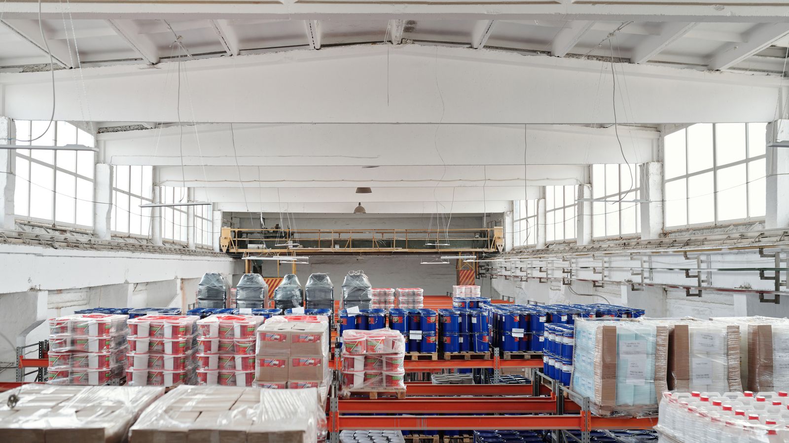 Factory warehouse and export preparation